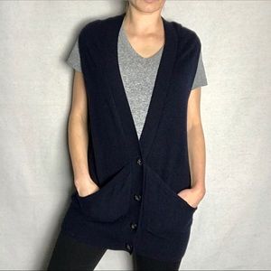 VINCE Cashmere oversized tunic/dress vest